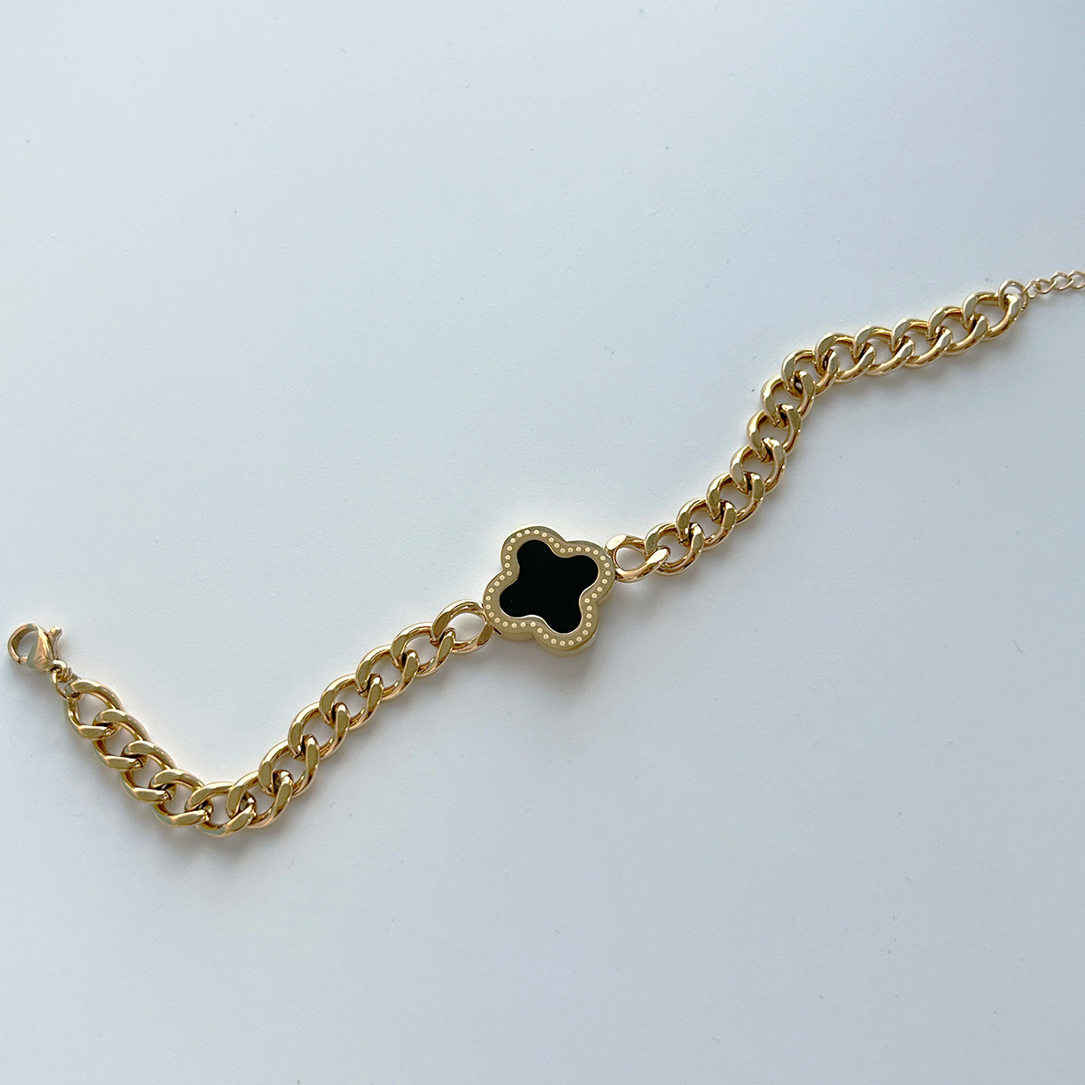 Double sided color floral bracelet