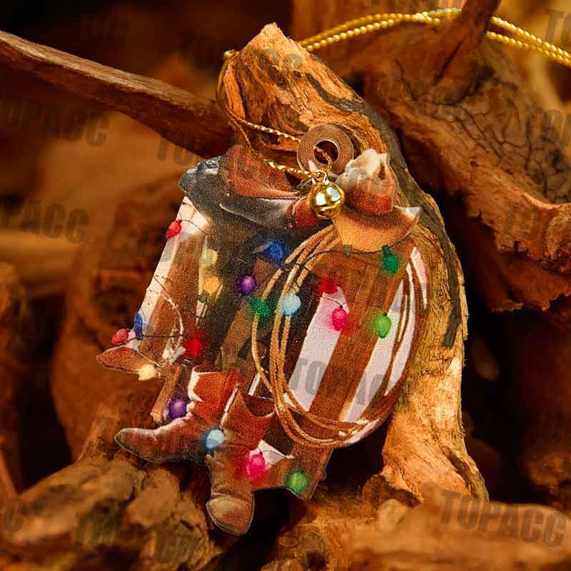 Western Christmas Hanging 6 pcs
