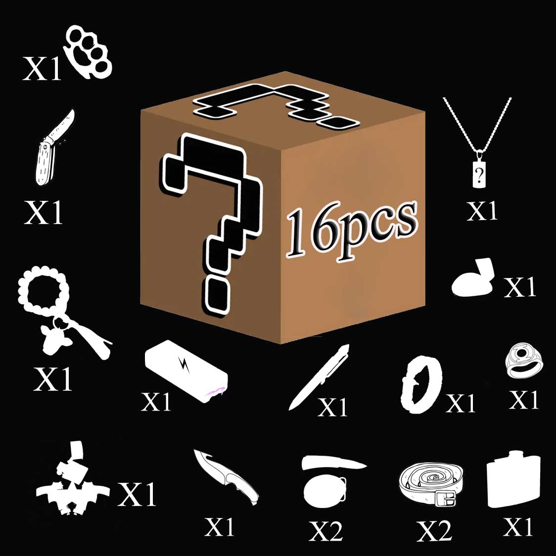 Mystery 1/2/4/8 Pack Belt Defense Set Box