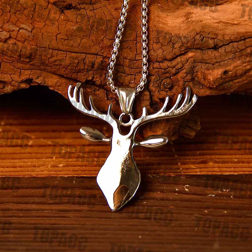 Turquoise Deer Necklace