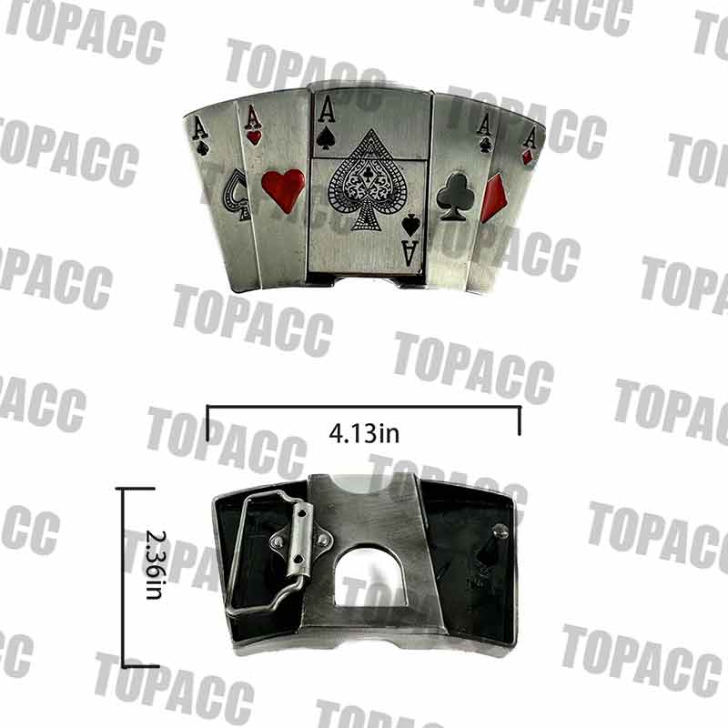 TOPACC Western Poker Glowing Buckle