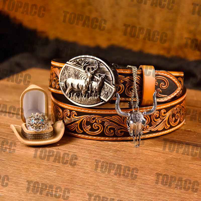 American flag deer set