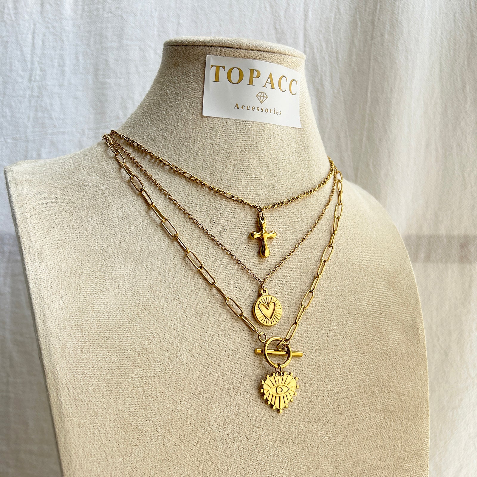 3pcs Elizabeth / / NECKLACE