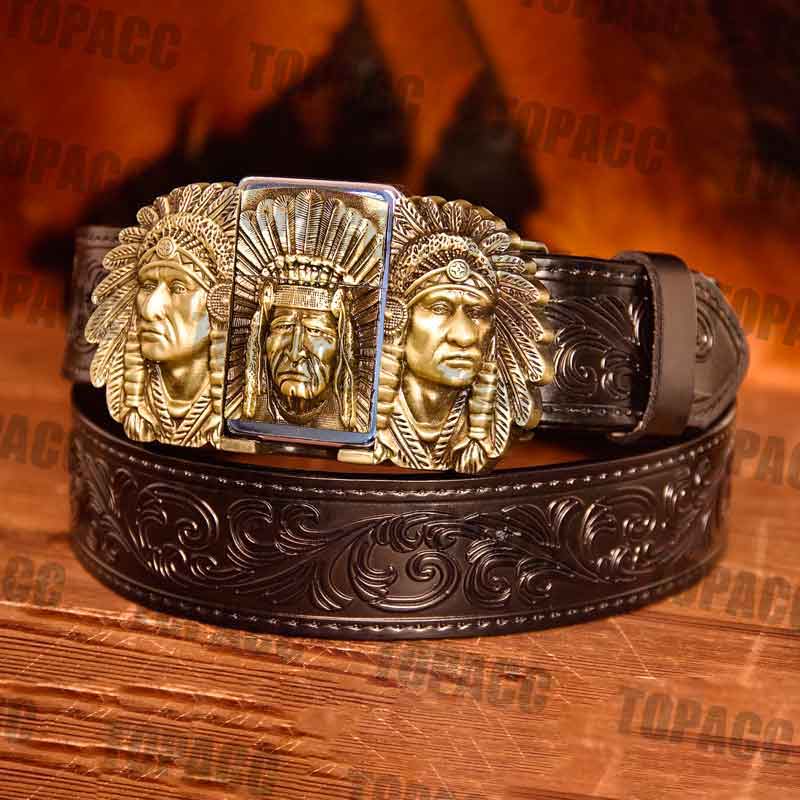 Indian Glow Buckle - Black Belt