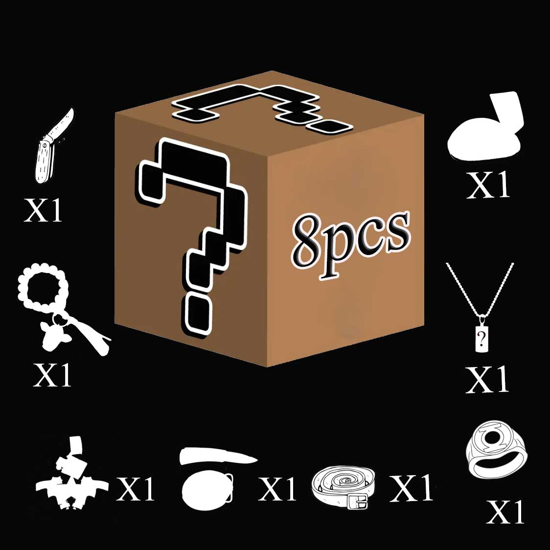 Mystery 1/2/4/8 Pack Belt Defense Set Box