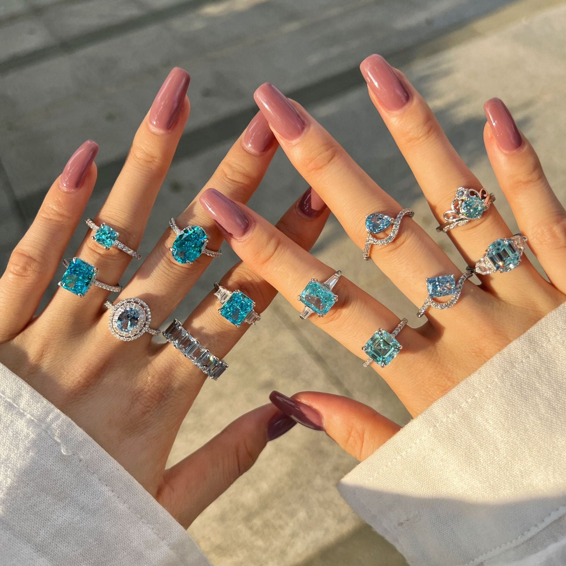 S925 BLUE SEA / / RING