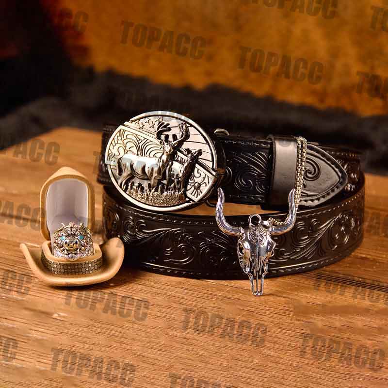 American flag deer set