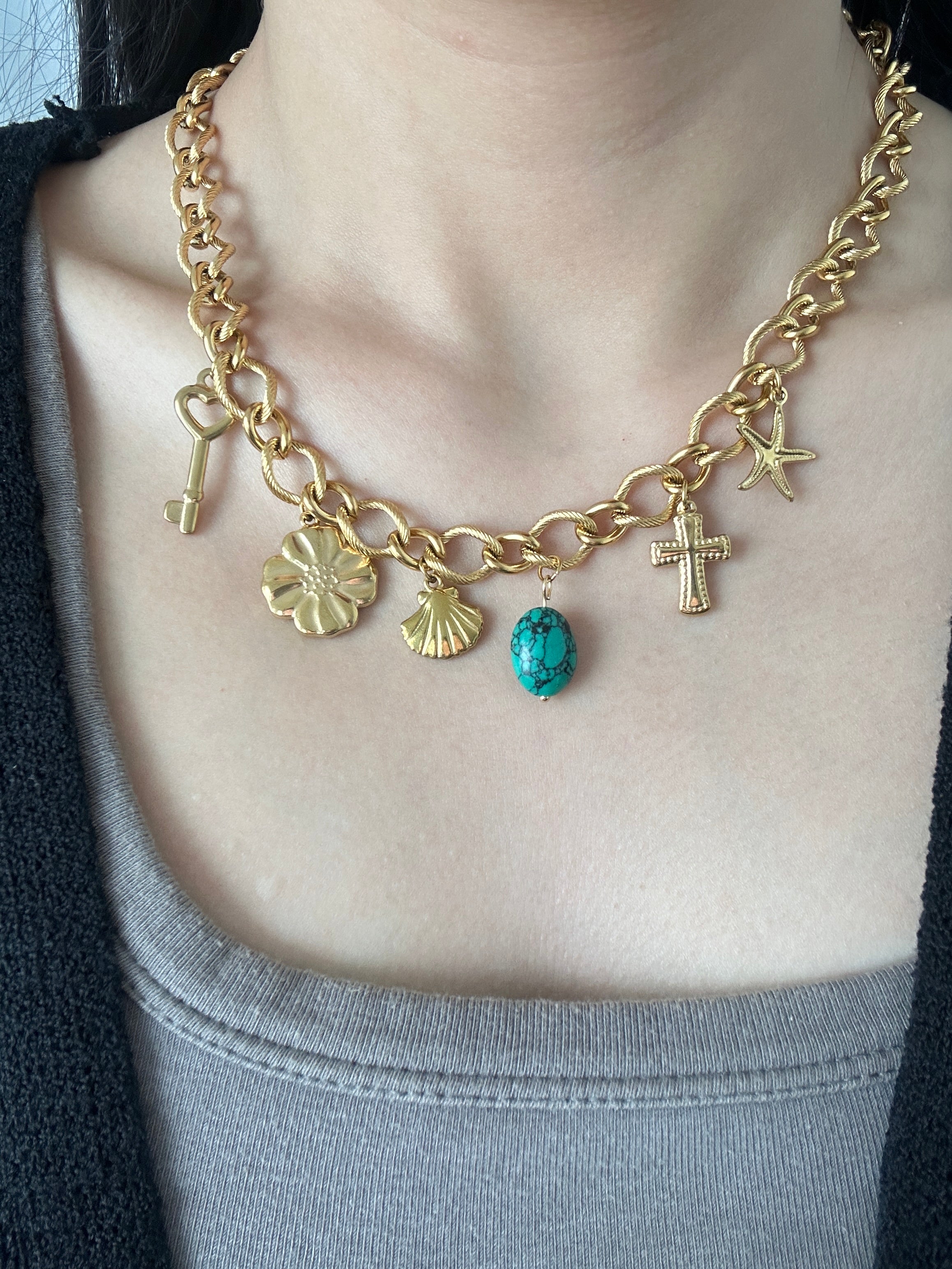 DIY necklace, bracelet, anklet, earrings.