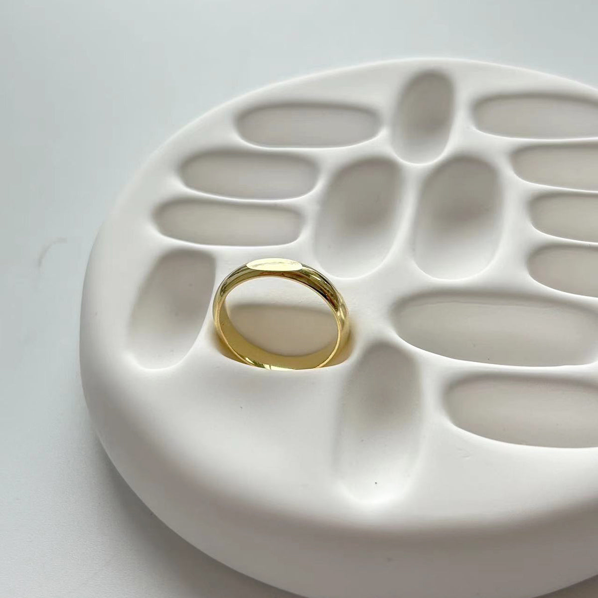 S925 silver, diffractive light couple's ring