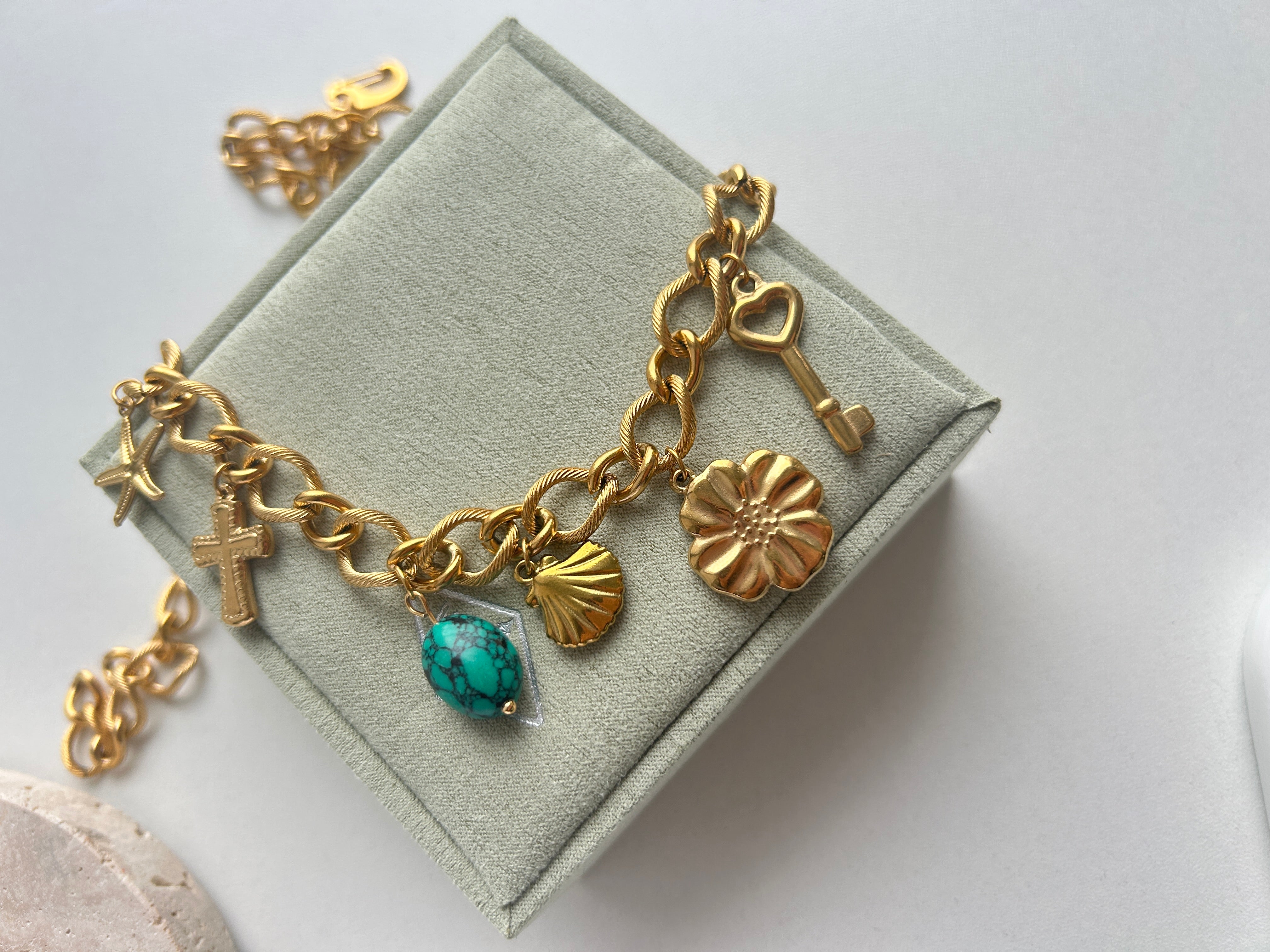 DIY necklace, bracelet, anklet, earrings.