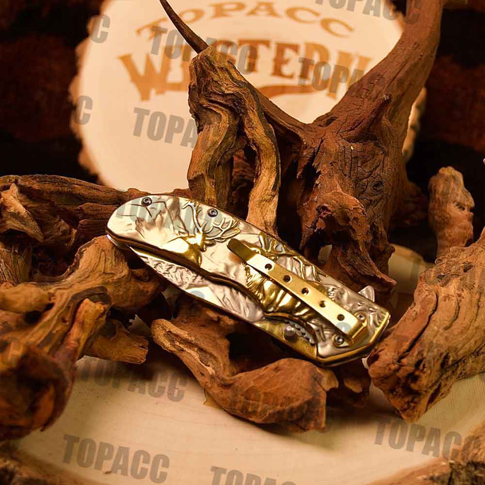 Collectible Gold Self-Defense Knife