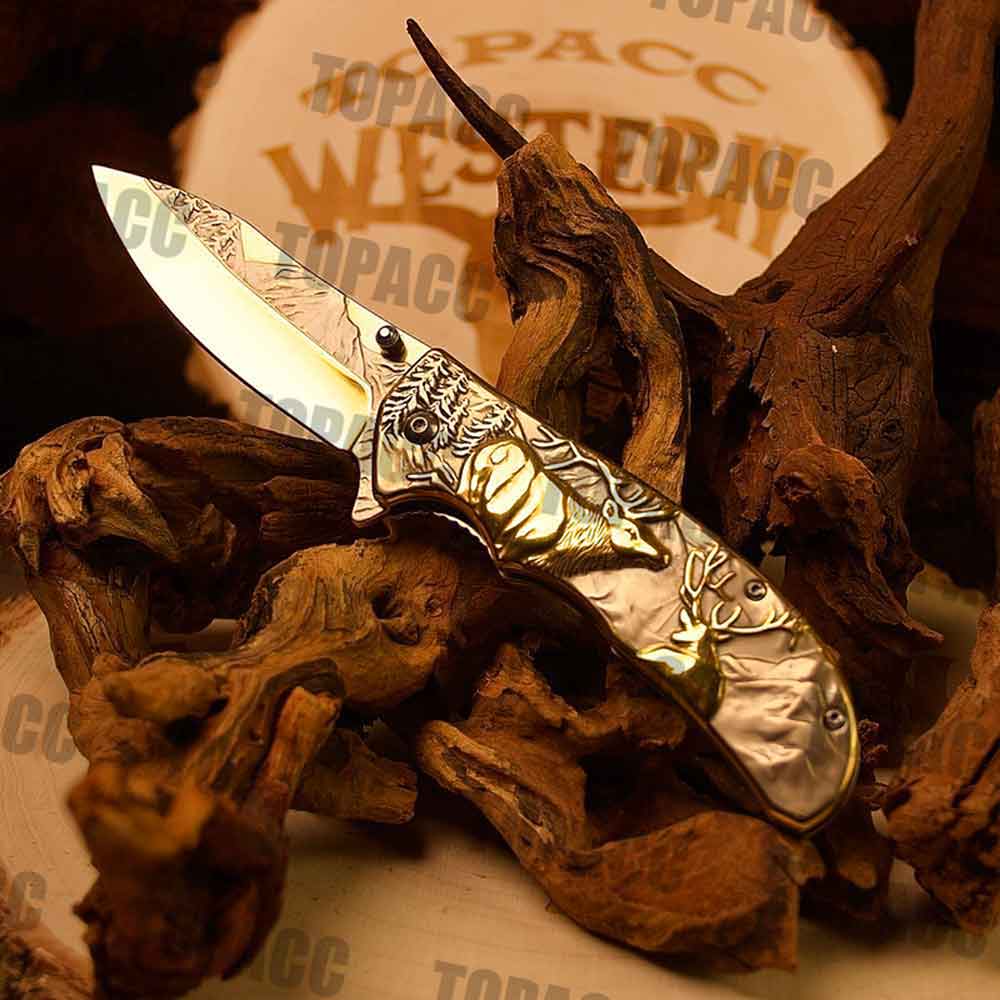 Collectible Gold Self-Defense Knife