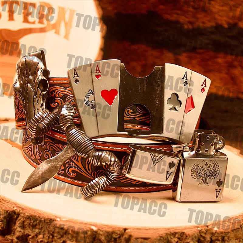 Self Defense Vintage Poker Set
