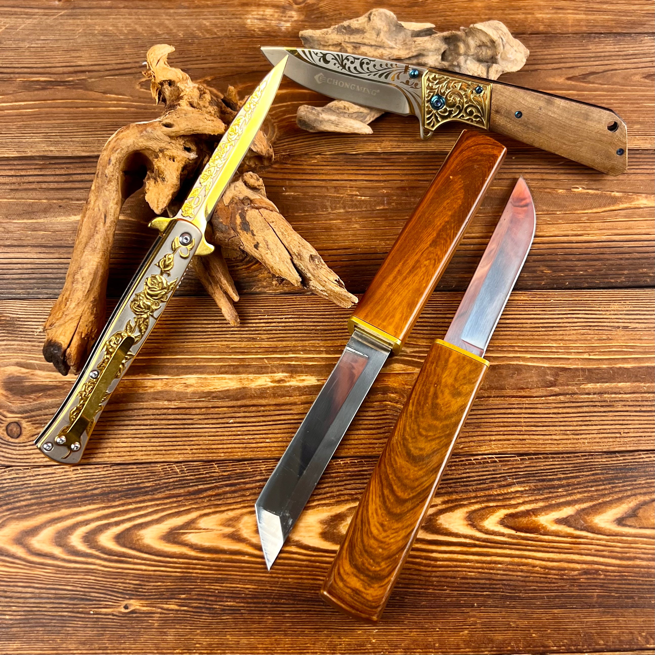 Golden Knife Set