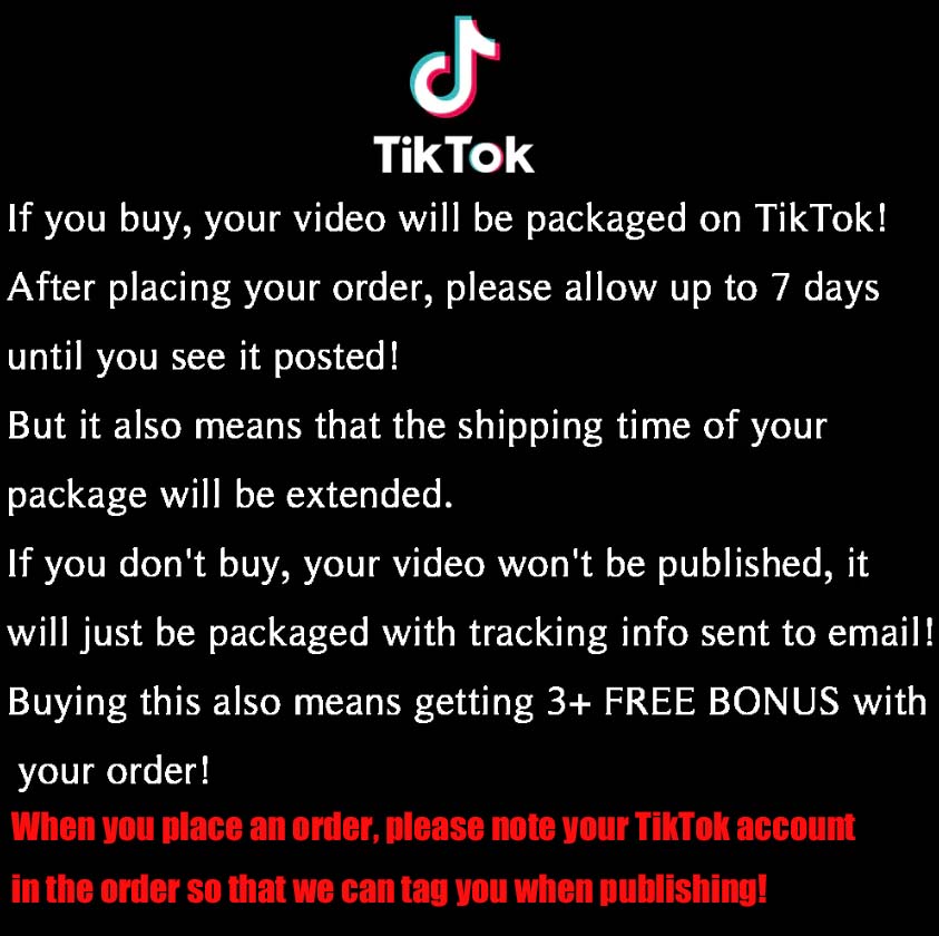 TikTok Packaging Video（This Product Alone Is Not Valid）